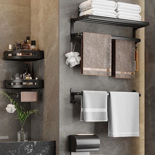 Étagères salle de bain 6 pcs